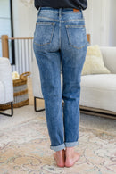 Corey Hi Rise Bleach Splash Boyfriend Jeans - The Sapphire Star