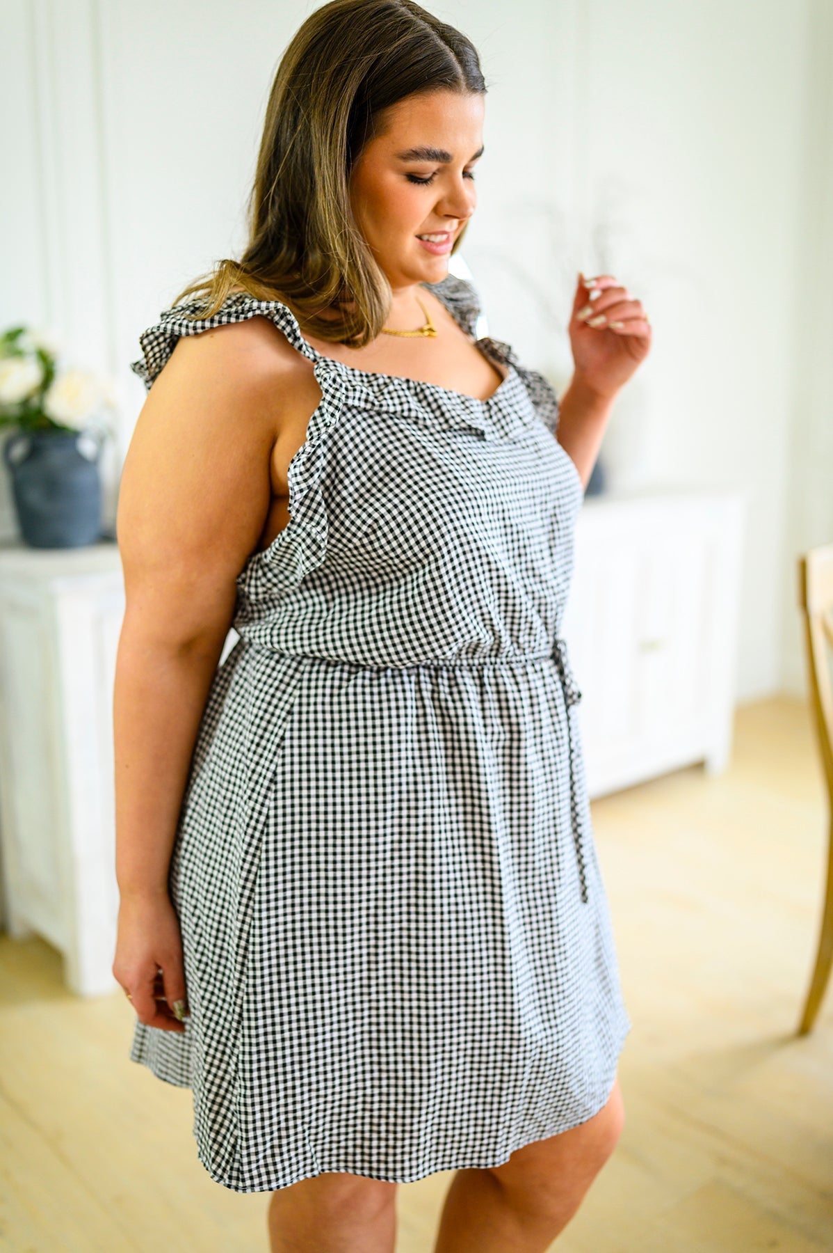 Day Date Gingham Dress - The Sapphire Star