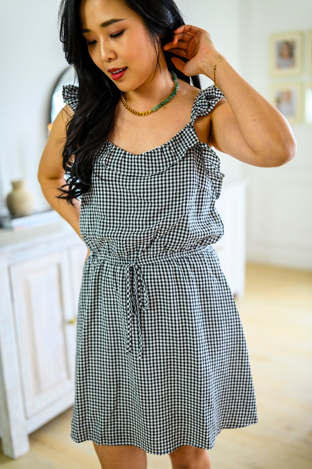 Day Date Gingham Dress - The Sapphire Star