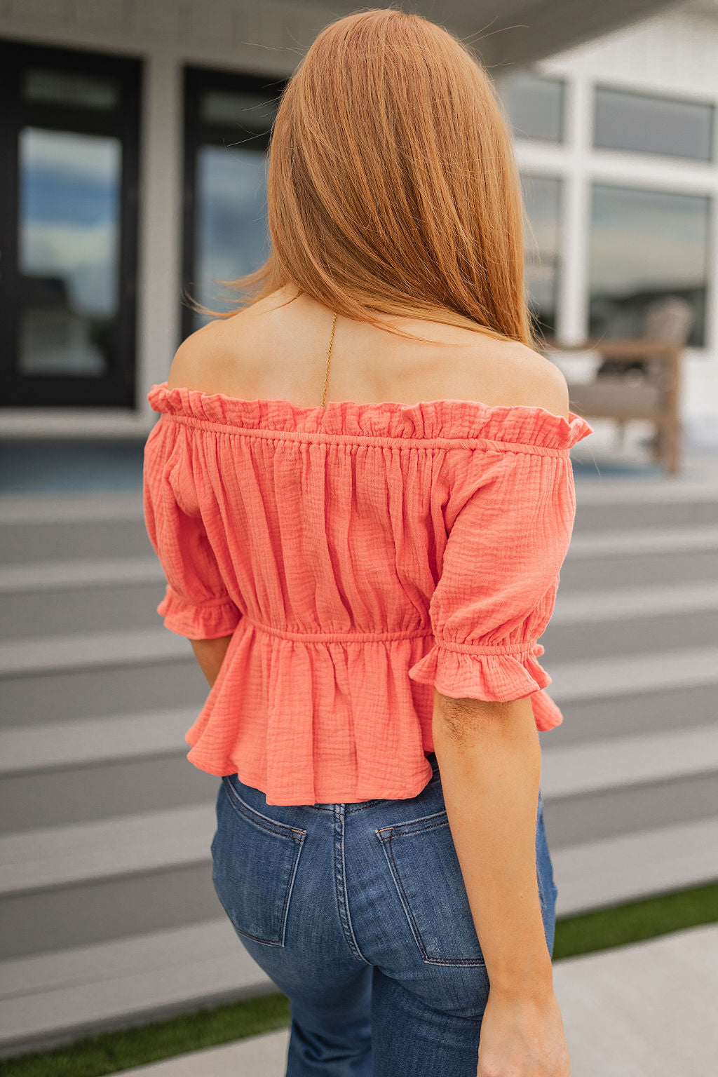 Don't Be Shy Off the Shoulder Blouse - The Sapphire Star