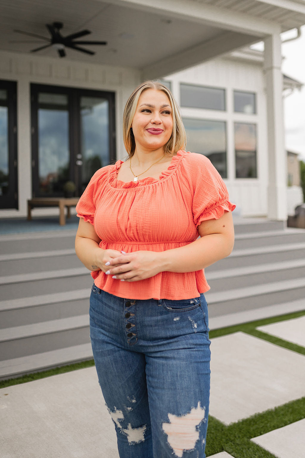 Don't Be Shy Off the Shoulder Blouse - The Sapphire Star