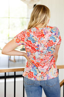Flowers Everywhere Floral Top - The Sapphire Star