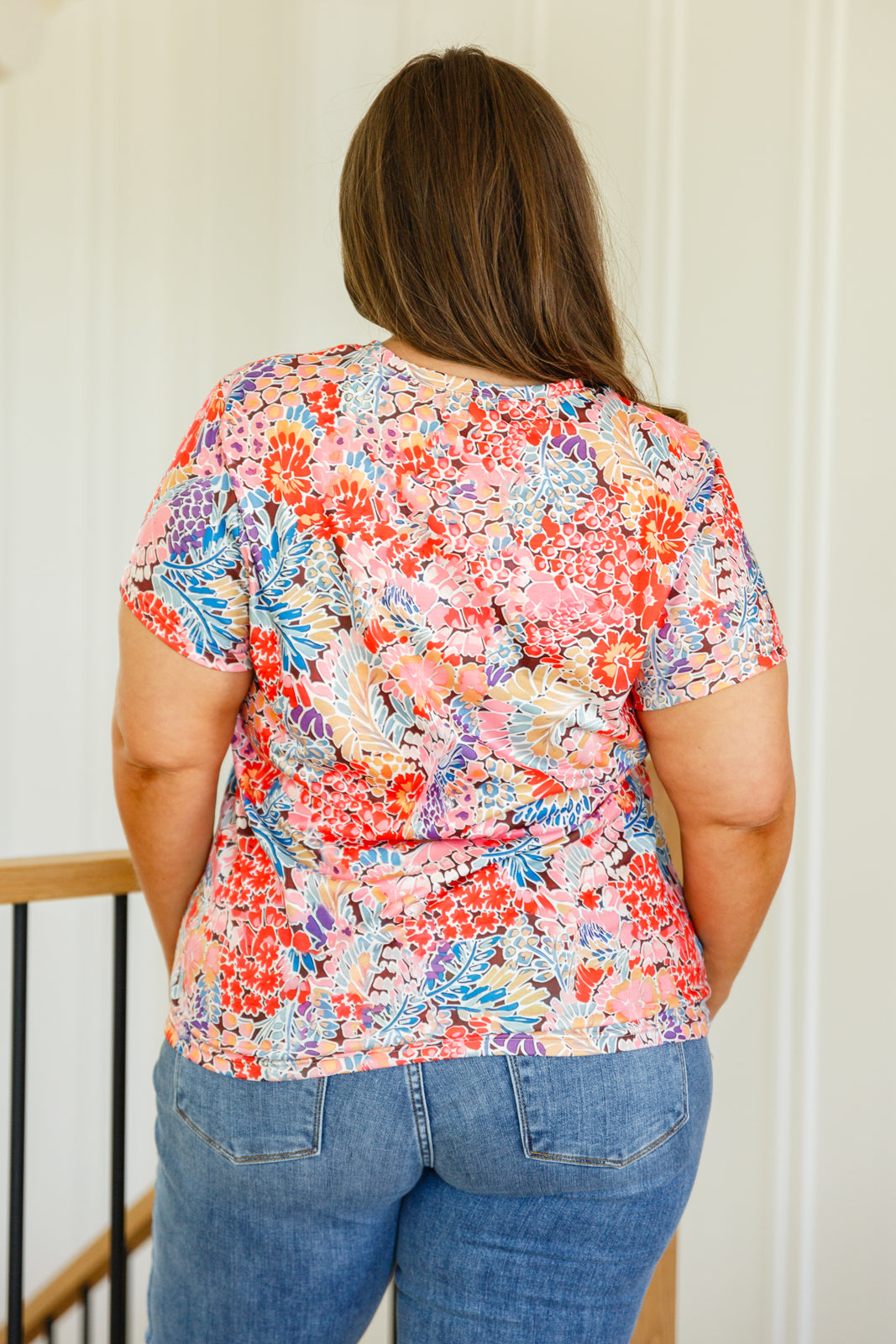 Flowers Everywhere Floral Top - The Sapphire Star