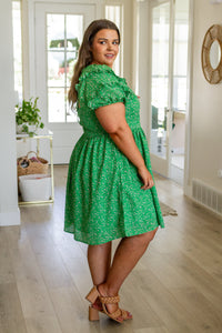 Garden Goddess V-Neck Dress - The Sapphire Star