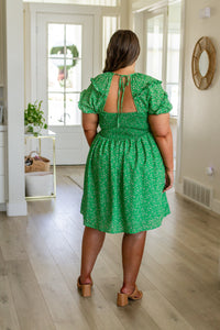 Garden Goddess V-Neck Dress - The Sapphire Star