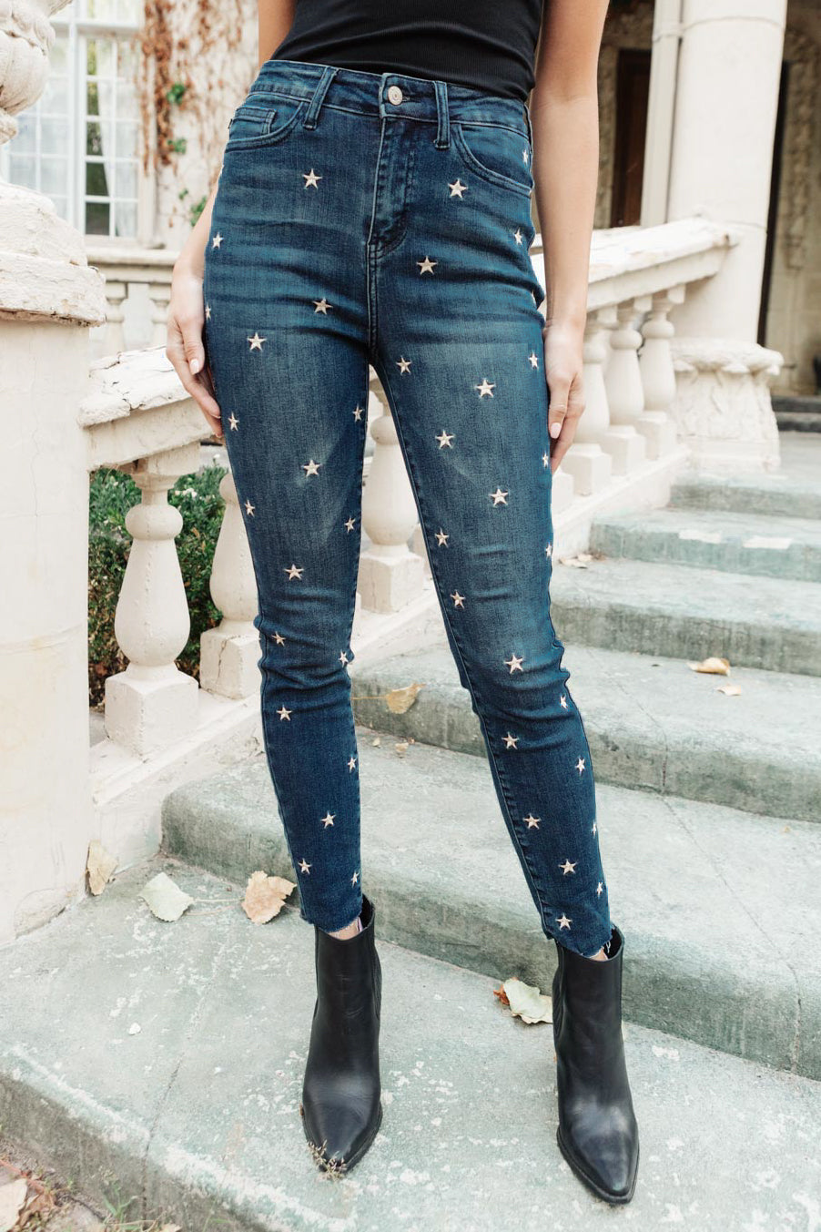 Judy Blue High Rise Starlight Skinnies - The Sapphire Star