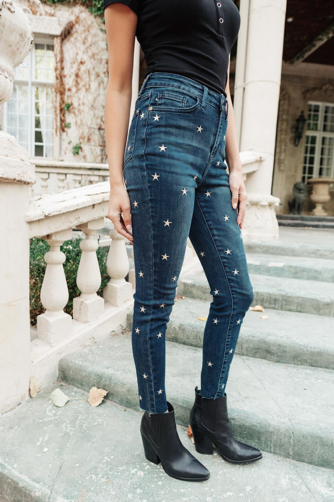 Judy Blue High Rise Starlight Skinnies - The Sapphire Star