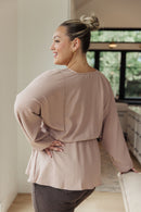 Imagine It All V-Neck Peplum Top - The Sapphire Star