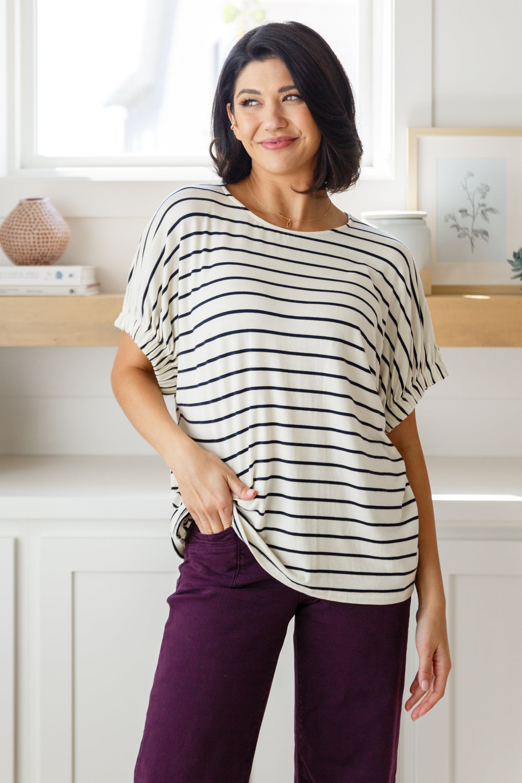 Much Ado About Nothing Striped Top - The Sapphire Star