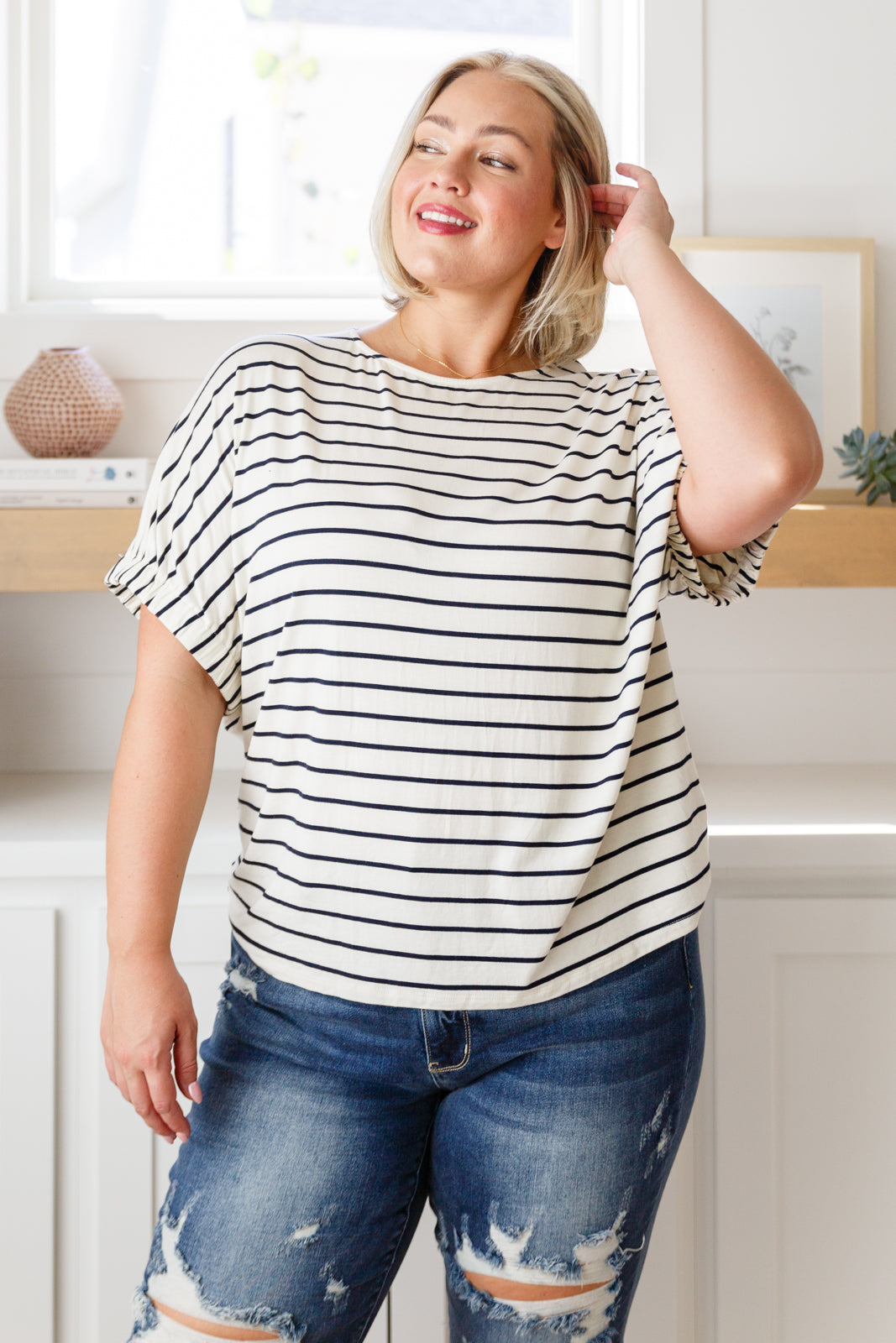 Much Ado About Nothing Striped Top - The Sapphire Star