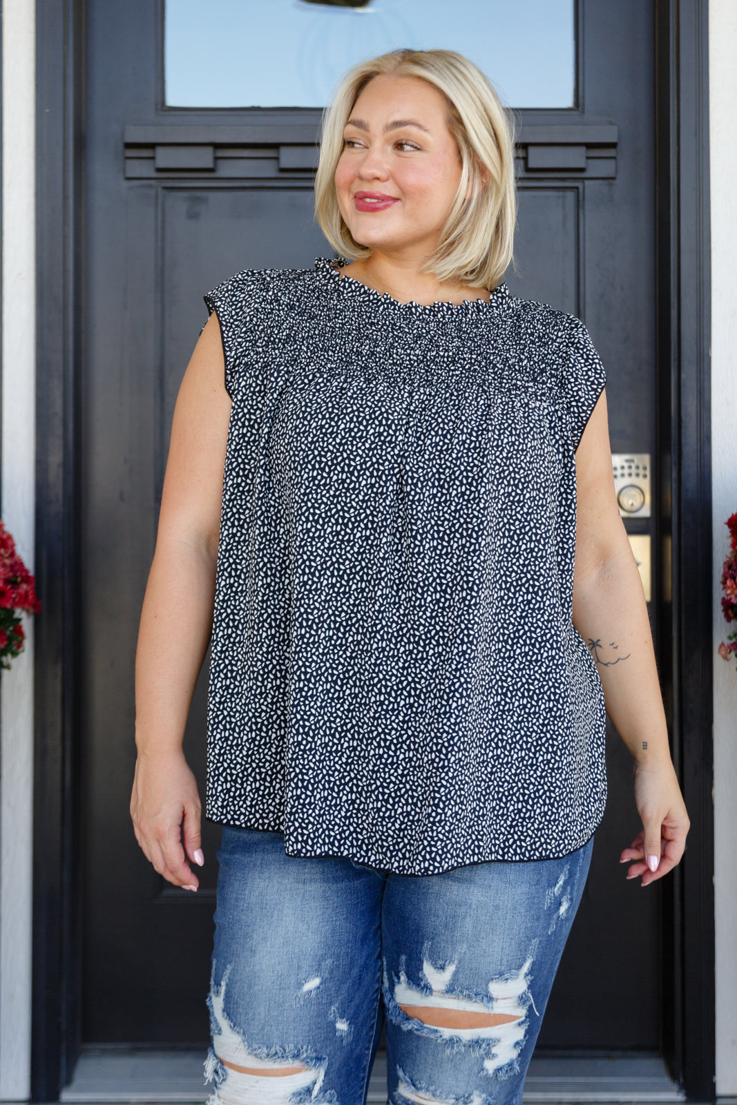 Not So Conventional Cap Sleeve Top - The Sapphire Star