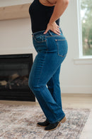 Pippa High Rise Button Fly Dad Jeans - The Sapphire Star