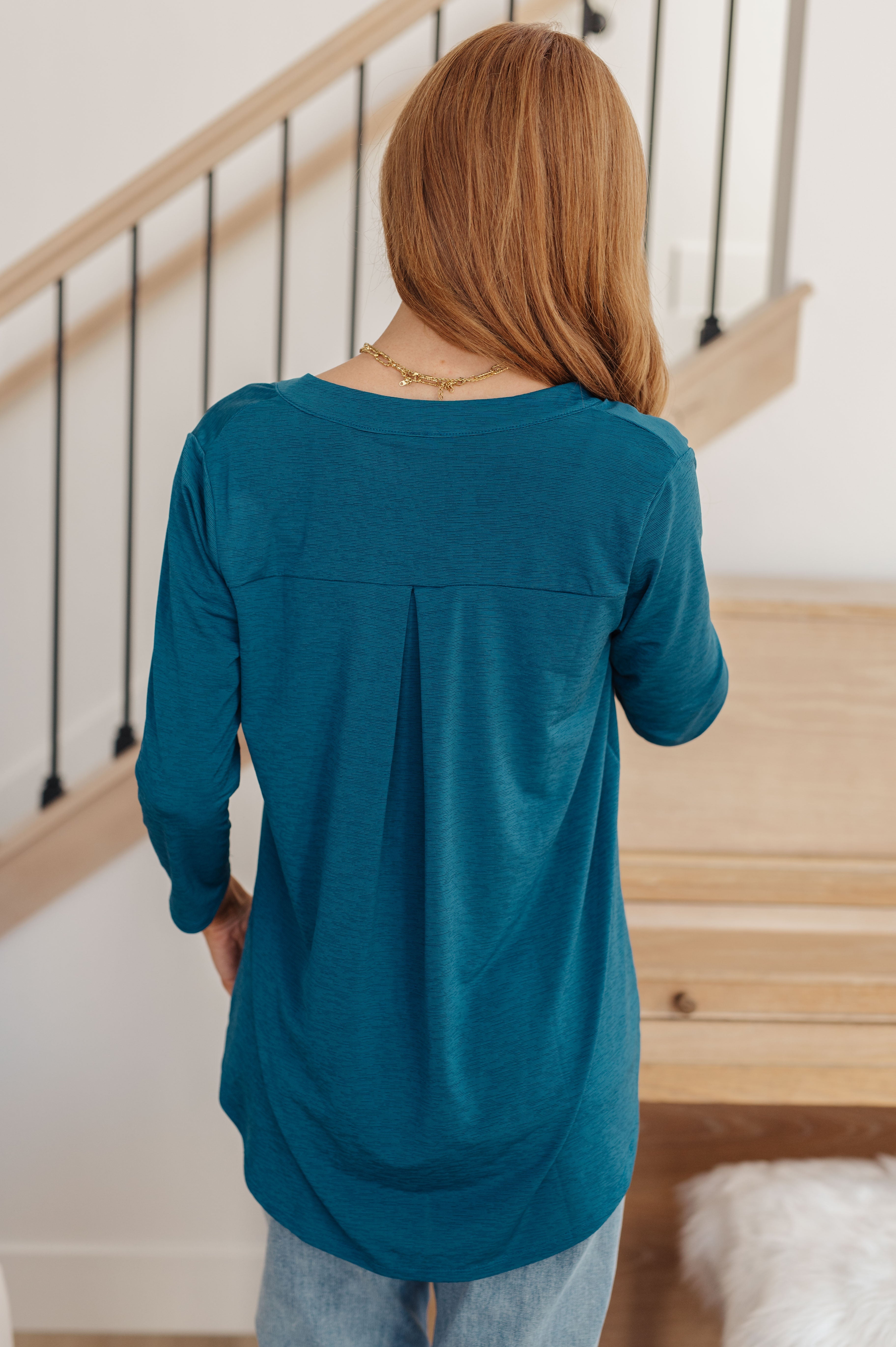 So Outstanding Top in Teal - The Sapphire Star