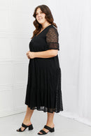 P & Rose Lovely Lace Full Size Tiered Dress - The Sapphire Star