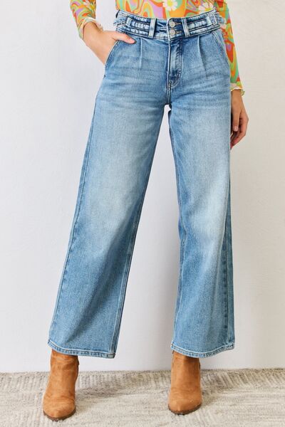 Kancan High Waist Wide Leg Jeans - The Sapphire Star