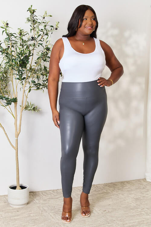 LOVEIT Full Size Wide Waistband High Waist Leggings - The Sapphire Star