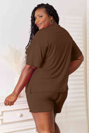 Basic Bae Full Size Soft Rayon Half Sleeve Top and Shorts Set - The Sapphire Star