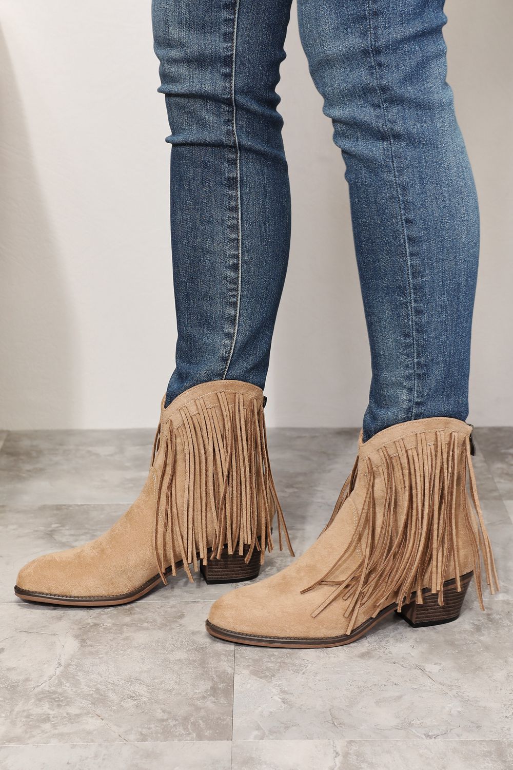 Legend Women's Fringe Cowboy Western Ankle Boots - The Sapphire Star