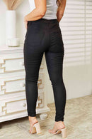Kancan Full Size High Rise Black Coated Ankle Skinny Jeans - The Sapphire Star