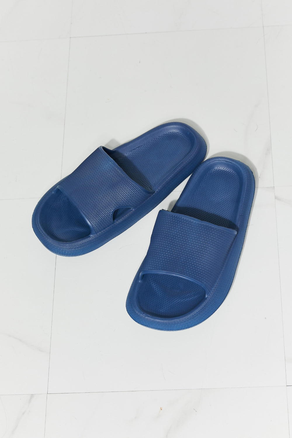 Unisex open Toe Slide in Navy - The Sapphire Star