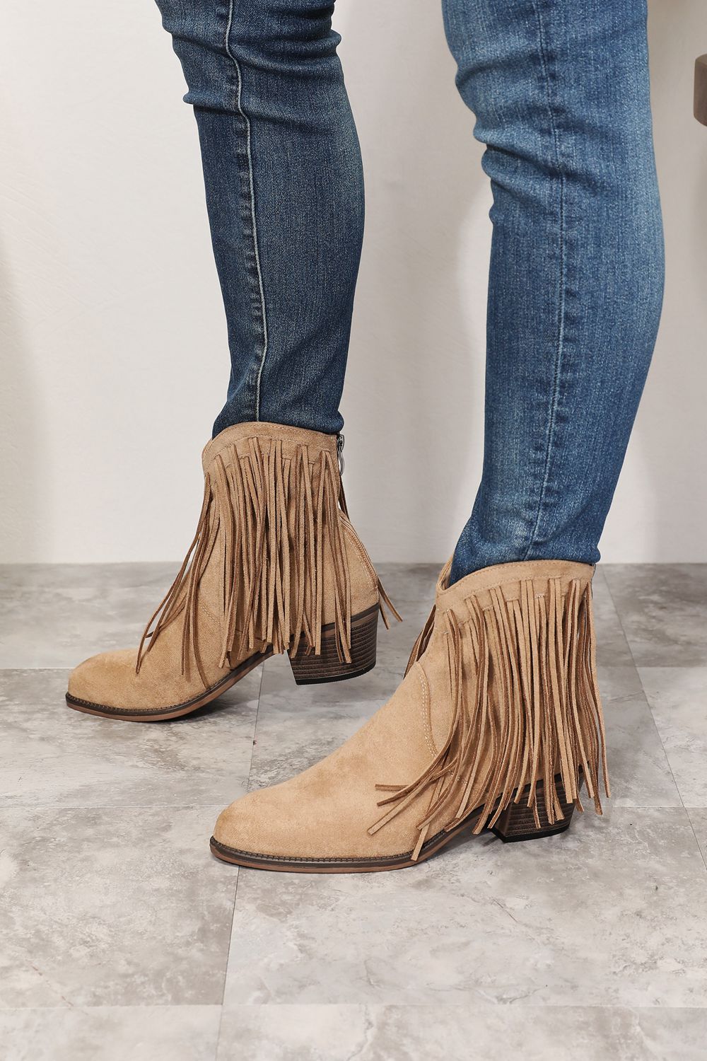 Legend Women's Fringe Cowboy Western Ankle Boots - The Sapphire Star