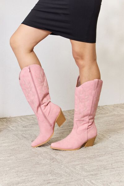 Forever Link Knee High Cowboy Boots - The Sapphire Star